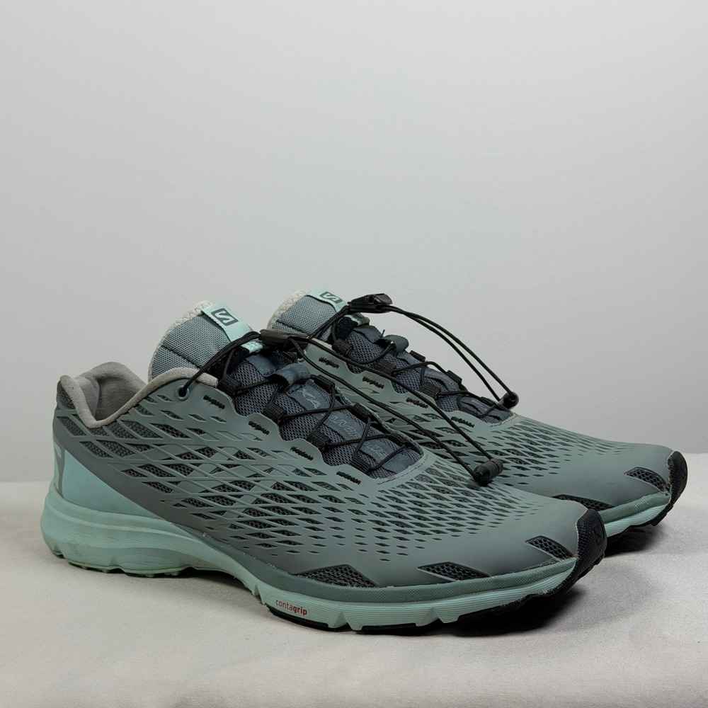Salomon XA Amphib Womens Trail Water Shoes Blue Gray Size 9.5
